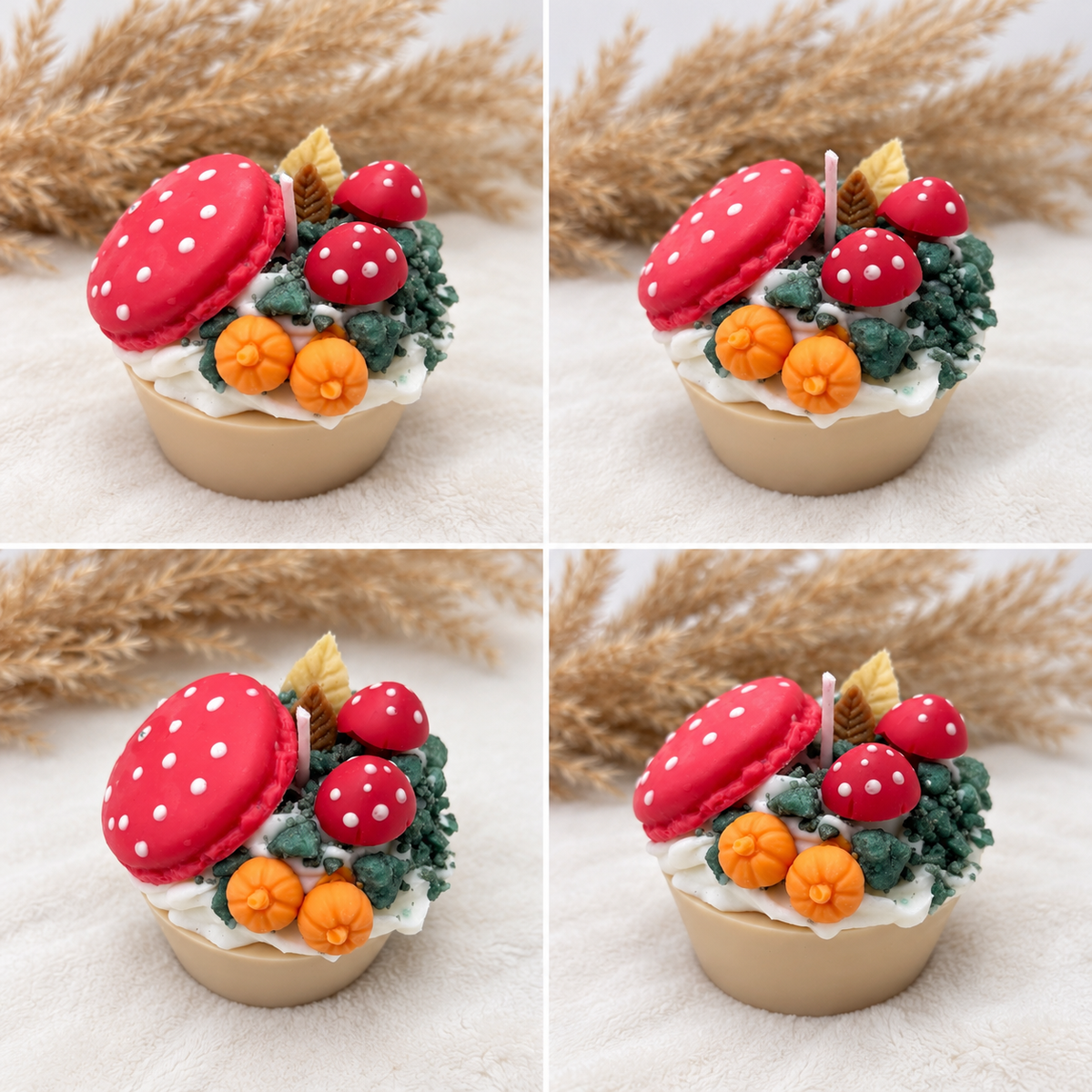 🍄Fliegenpilz Cupcake – Duftkerze mit Edelberry-Spruce-Duft