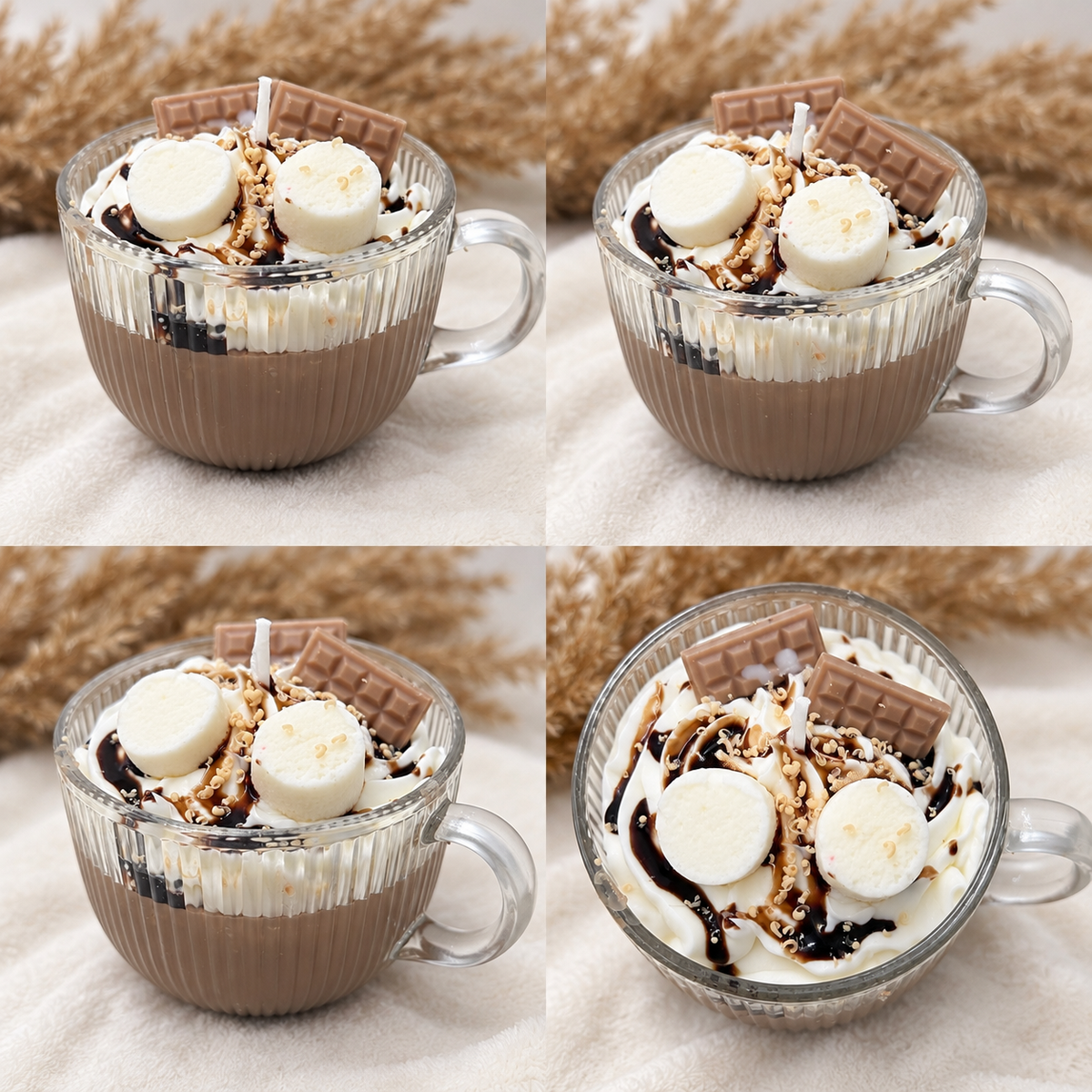 ☕Hot Cocoa – Duftkerze in der Glastasse mit Minzschokoladenduft