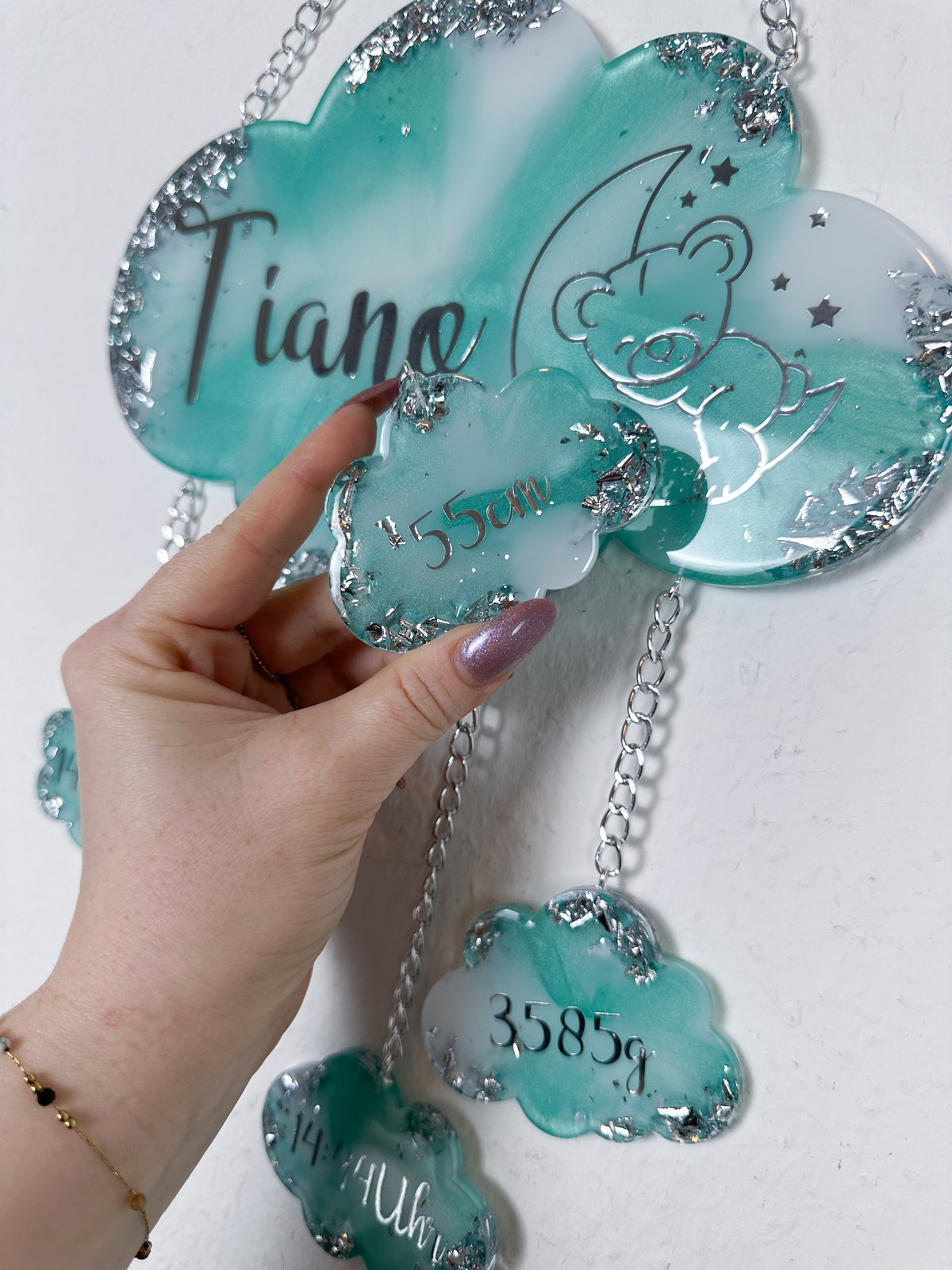 ☁️ Individuelle Babywolke 25cm I Geburtswolke