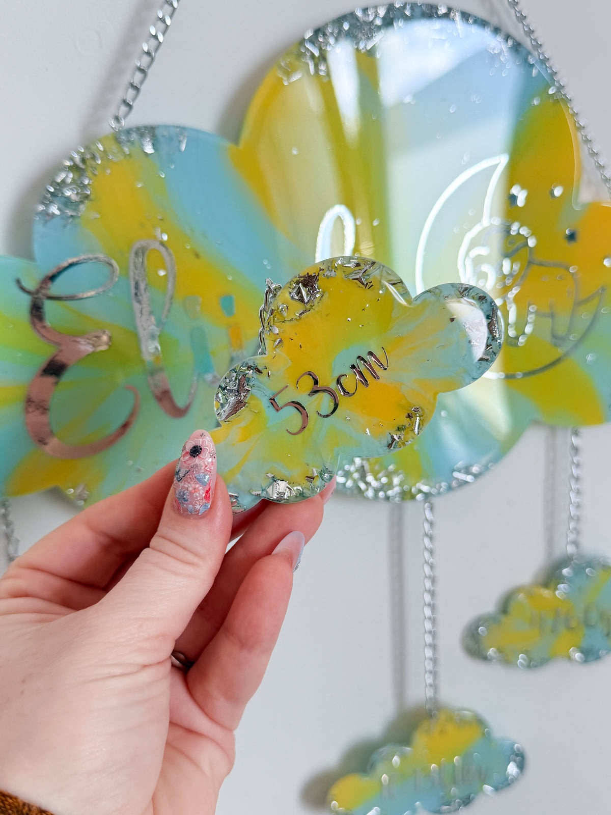 ☁️ Individuelle Babywolke 35cm I Geburtswolke