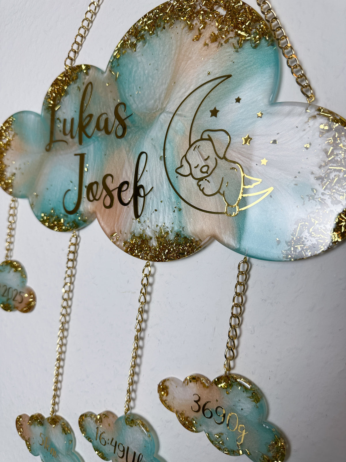 ☁️ Individuelle Babywolke 35cm I Geburtswolke