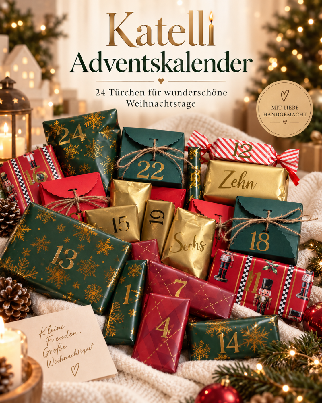 🎄Adventskalender 2026 – 24 handgefertigte Duftüberraschungen aus Sojawachs & Resin