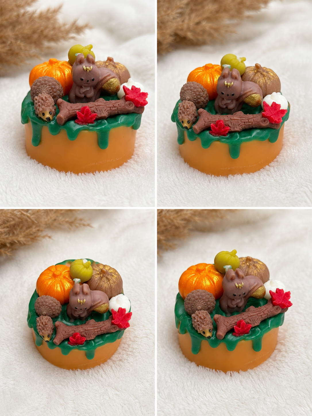 🍂 Kleine Waldfreunde – herbstliche Duftkerze mit liebevollen Waldmotiven
