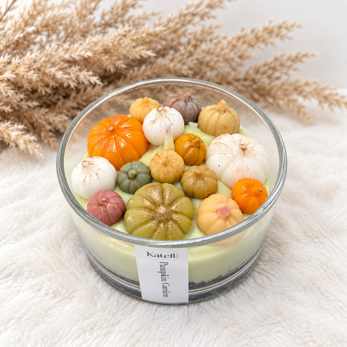 🎃Pumpkin Garden – Duftkerze im Glas mit Pumpkin-Buttercreme-Duft