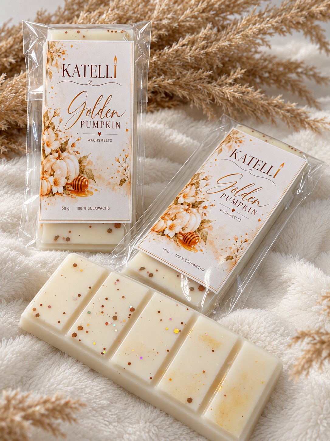 🎃Golden Pumpkin  – Pumpkin Blossom Honey Wax Melts aus Sojawachs