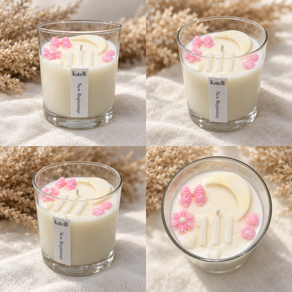 🌙New Beginnings&nbsp; – Duftkerze im Glas mit Mango-Ananas-Duft