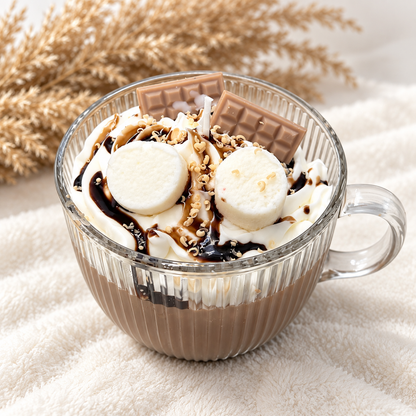 ☕Hot Cocoa – Duftkerze in der Glastasse mit Minzschokoladenduft
